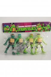 Ninja Kaplumbağalar Işıklı Figür 4lü Set Ninja Turtles Oyuncak Set - 1