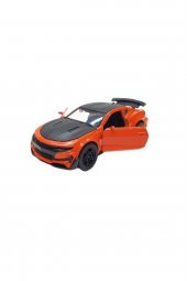 Metal Çek Bırak Araba - 1/30 Metal Camaro Zl1 - 388-1b-camaroturuncu - 2