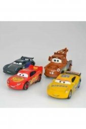 Metal Arabalar Şimşek Mcqueen Jackson Storm Ramirez Cruze Mater 4'lü Oyuncak Cars Set - 2