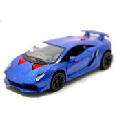 1:38 Mavi Lamborghini Sesto Elemento Çek Bırak Model Araba - 1
