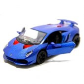 1:38 Mavi Lamborghini Sesto Elemento Çek Bırak Model Araba - 2