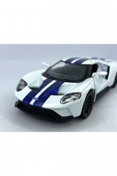 2017 Ford Gt (şeritli) Çek Bırak 5inch. Lisanslı Model Araba, Oyuncak Araba 1:38 - 1