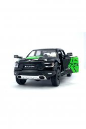 2019 Dodge Ram 1500 W - Çek Bırak 5inch. Lisanslı Model Araba, Oyuncak Araba 1:46 - 3