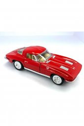 1963 Corvette Sting Ray - Çek Bırak 5inch. Lisanslı Model Araba, Oyuncak Araba 1:36 - 1