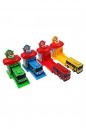 4 Lü Set Tayo Otobüs Ve Garaj Seti Tayo Oyuncakları Tayo Otobüs Garajı thumbnail 1