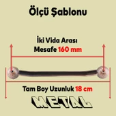 Topuz Eskitme Antik Bakır 160 mm Metal Mobilya Mutfak Çekmece Dolap Dolabı Kulpu Kulbu Kulpları thumbnail 3