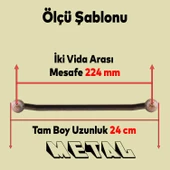Topuz Eskitme Antik Bakır (224 mm-22.4 cm) Metal Mobilya Mutfak Çekmece Dolap Kulpu Kulbu Kulpları thumbnail 3
