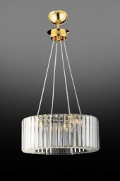 İstanbul Avize Lüx Elmas 35 cm Gold Kristal Taşlı Avize - 3