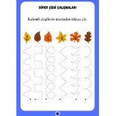 Okul Öncesi Süper Çizgi Çalışmaları YAZ-SİL Kitabı - 4