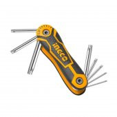 Ingco 8 Li  Tork  Allen  Anahtar Tkm T6-T40 14083 - 1