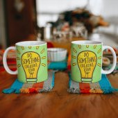 Motivasyon Çift Taraf Baskılı Özel Tasarım Baskılı Kupa Bardak Hediye Çay-Kahve Bardağı - 1