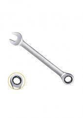 Ingco Cırcır Kombine Anahtar 10 Mm Endüstriyel - 1