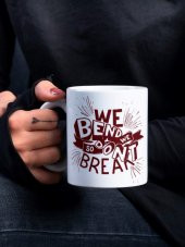 Motivasyon Temalı Özel Tasarım Baskılı Kupa Bardak Hediye Çay-Kahve Bardağı - 1
