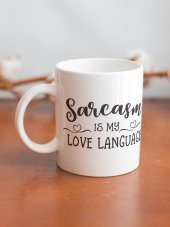 Sarcastic Eğlenceli Yazılı Eğlenceli Özel Tasarım Yazılı Baskılı Kupa Bardak Kahve Bardağı - 2