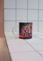 Avengers Temalı Özel Tasarım Çift Taraf Baskılı Kupa Bardak-Çay Kahve Bardağı Hediye - 3