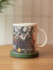 Avengers Temalı Özel Tasarım Çift Taraf Baskılı Kupa Bardak-Çay Kahve Bardağı Hediye - 2