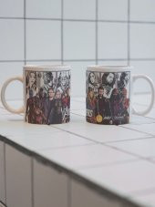Avengers Temalı Özel Tasarım Çift Taraf Baskılı Kupa Bardak-Çay Kahve Bardağı Hediye - 1