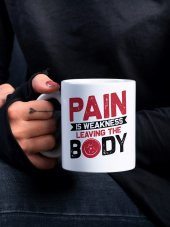 Gym Spor Temalı Özel Tasarım Baskılı Kupa Bardak- Vücut Geliştirme Motivasyon Hediye Kahve Bardağı - 1