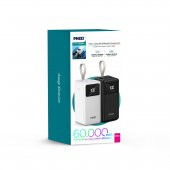 Phixi Force P60 60.000mAh 2 Çıkışlı LCD Göstergeli Powerbank - 1