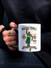 Basketbol Temalı Özel Tasarım Baskılı Kupa Bardak Hediye Kupa Bardak Çay-Kahve Bardağı - 1