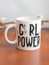 Girl Power Özel Tasarım Baskılı Kupa Bardak Hediye Kupa Bardak Çay-Kahve Bardağı thumbnail 2