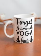 Yoga Temalı Özel Tasarım Eğlenceli Baskılı Kupa Bardak- Hediye Kahve Bardağı - 2