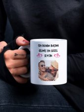 Kişiye Özel Sevgililer Günü Özel Tasarım Resimli Baskılı Kupa Bardak-Sevgililer Günü Hediyesi - 1
