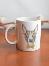 Gözlüklü Köpek Özel Tasarım Baskılı Kupa Bardak Komik Kupa Bardak Hayvansever Hediye Kahve Bardağı - 2