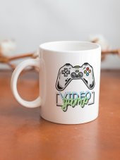 Gamer-Oyuncu Temalı Özel Tasarım Baskılı Kupa Bardak Gamer Kupa Bardak Kahve Bardağı - 2