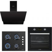 Kumtel Siyah Cam Dijital / Dokunmatik Ankastre Set - 8 Programlı ( Ko-40 Tahdf -B66 - Sf2 Ddt - DA6-835 ) - 1