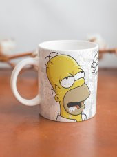 The Simpsons Temalı Özel Tasarım Baskılı Kupa Bardak Eğlenceli Kupa Bardak Kahve Bardağı - 2