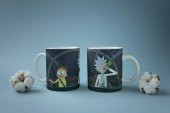 Rick and Morty Temalı Özel Tasarım Baskılı Kupa Bardak Kahve Bardağı thumbnail 3