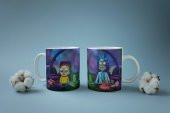 Rick and Morty Temalı Özel Tasarım Baskılı Kupa Bardak Kahve Bardağı - 3