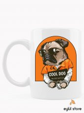 Mahkum Köpek Eğlenceli Esprili Özel Tasarım Baskılı Kupa Bardak Komik Kupa Bardak Kahve Bardağı - 1