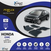 Perflex Paspas 3D Havuzlu X-Mat Civic 2012-2016 thumbnail 1
