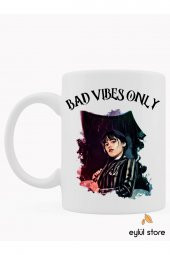 Wednesday Temalı Yazılı Özel Tasarım Baskılı Kupa Bardak Wednesday Adams Kahve Bardağı - 1