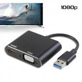 Usb 3.0 To Hdmi Vga 1080P Monitör Genişletici Çevirici Dönüştürücü Adaptör - 2