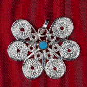 Yarım Papatya Kolye Ucu - 1