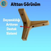 Mobilya Kanepe Yatak Sehpa TV Ünitesi Baza Koltuk Ayağı Koyu Ceviz Renk 12 cm Ayak thumbnail 5