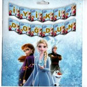 Frozen Karlar Ülkesi Temalı İyiki Doğdun Banner - 1