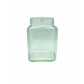 1600 cc Kırmızı Metal Kapaklı Köşeli Cam Kavanoz - 2