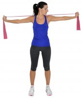 Yoga & Pilates Egzersiz Bandı Kırmızı Renk 1 Metre - 2