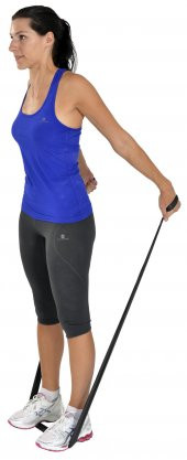 Yoga & Pilates Egzersiz Bandı Siyah Renk 1 Metre - 3