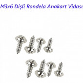 DİŞLİ RONDELA ANAKART VİDASI (10 ADET) - 1