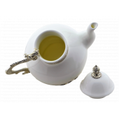 MCA Vizyon Porselen Beyaz Gümüş Kaplama Demlik 23 cm - 3