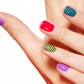 Yatay Çizgiler Tırnak Dövmesi,Tırnak Tattoo,Nail Art ,Tırnak Sticker - 1