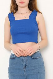 Askılı Crop Bluz Saks - 10812.1567. - 1