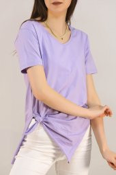 Penye Tunik Tişört Lila - 1062.275. - 2