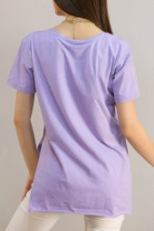 Penye Tunik Tişört Lila - 1062.275. - 5