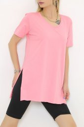 Penye Tunik Tişört Pembe - 1062.275. - 1